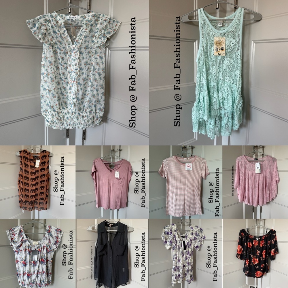 Tops bundle 10 pieces small medium